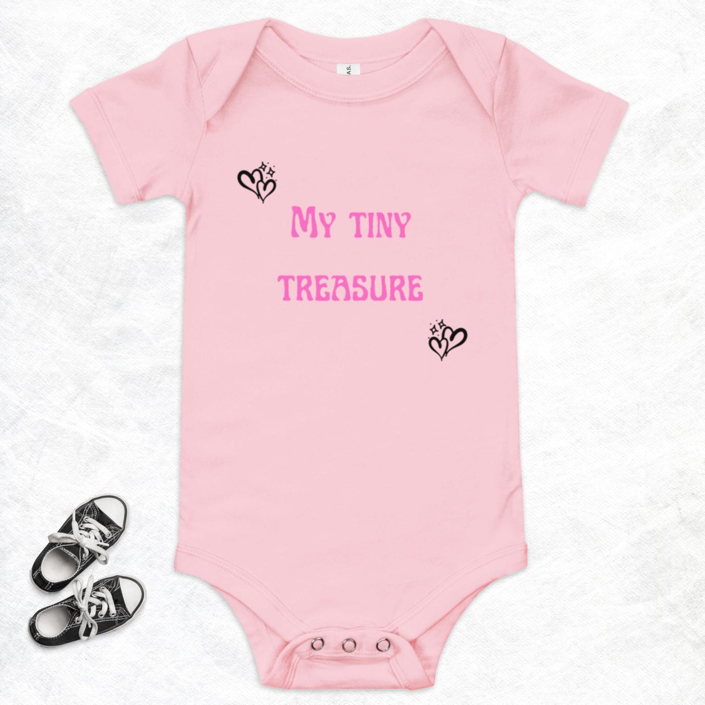 My Tiny Treasure (Pink) Baby Onesie