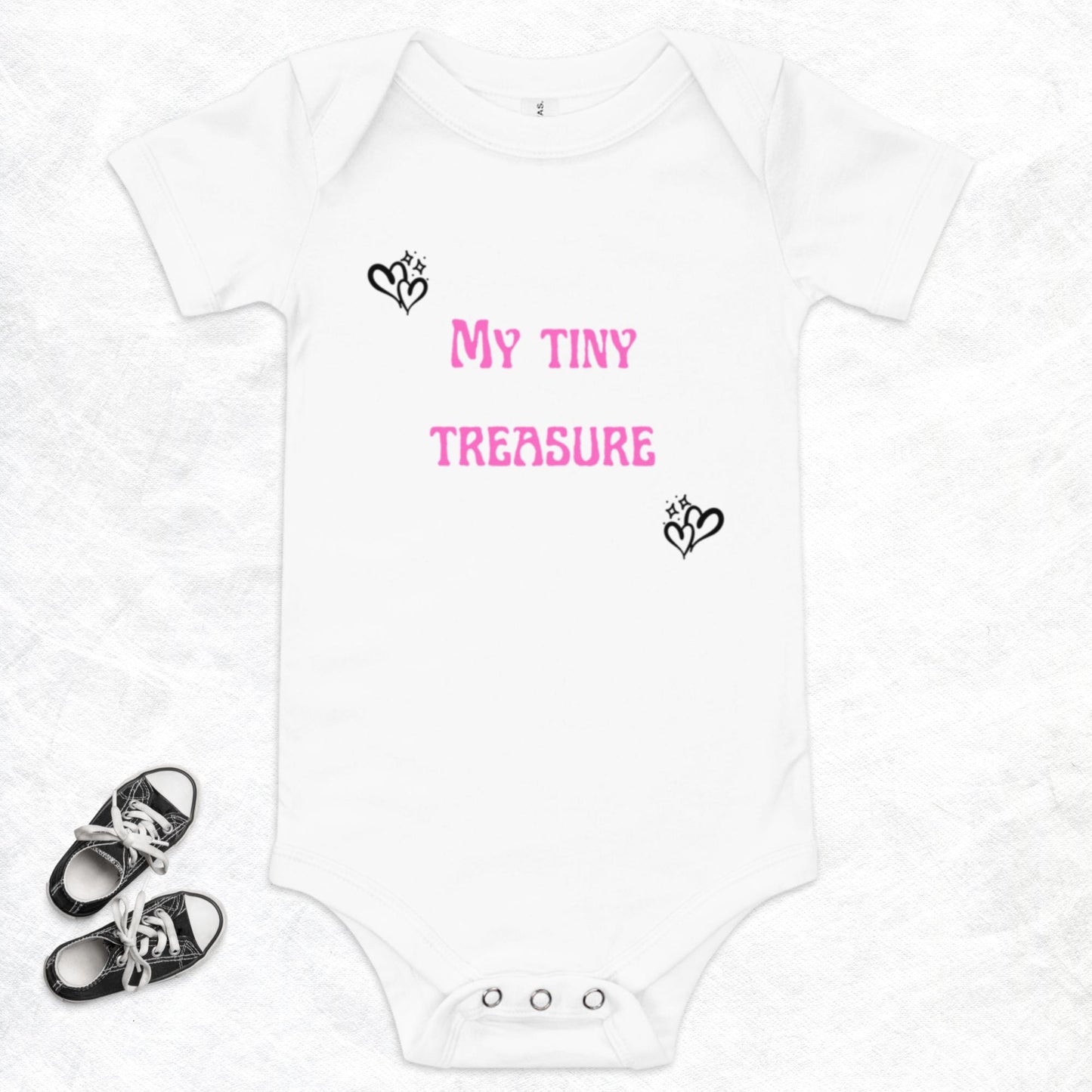 My Tiny Treasure (Pink) Baby Onesie