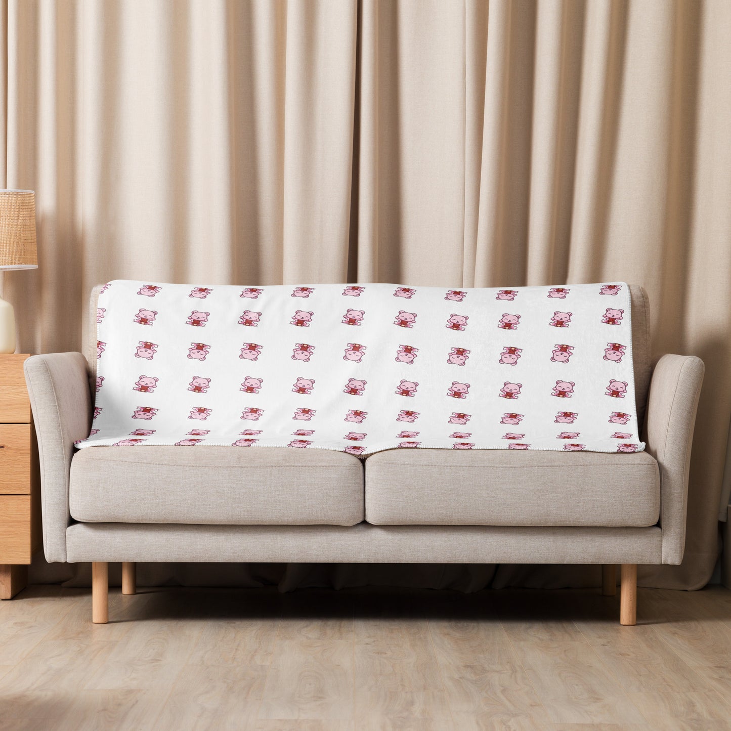 MamaBare White Sherpa blanket