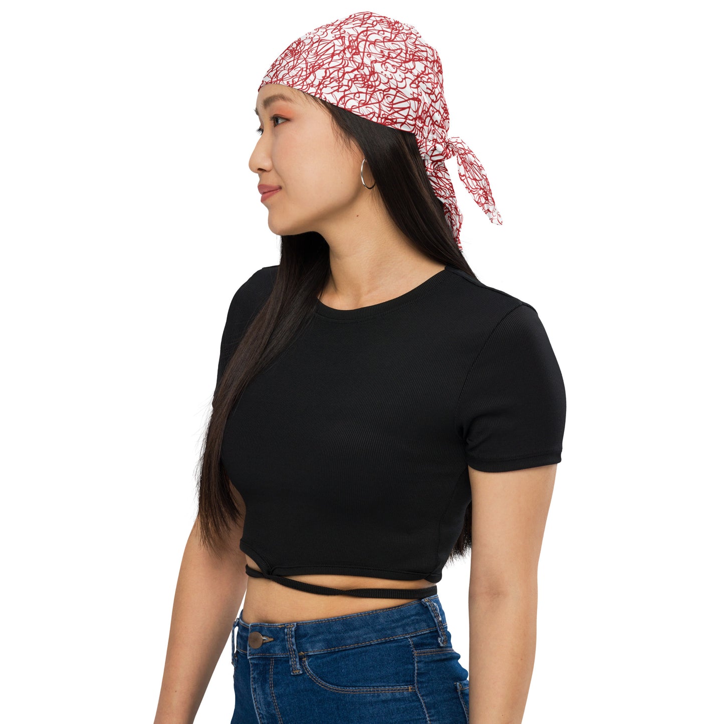 Red Swirl Bandana