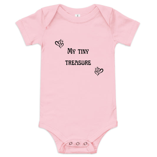 My Little Treasure (Black) - Infant Onsie