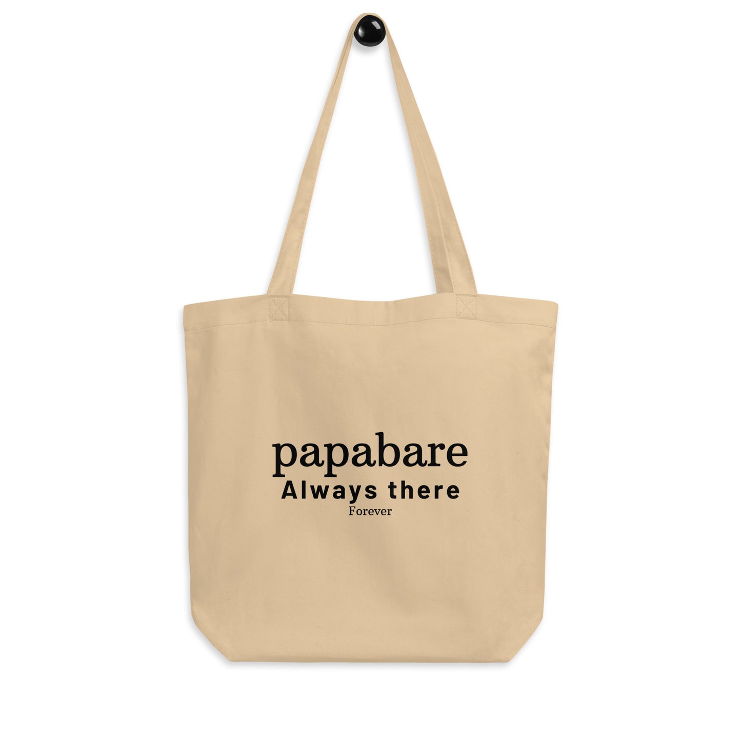 Papabare Always There Forever (Black) Eco Tote Bag