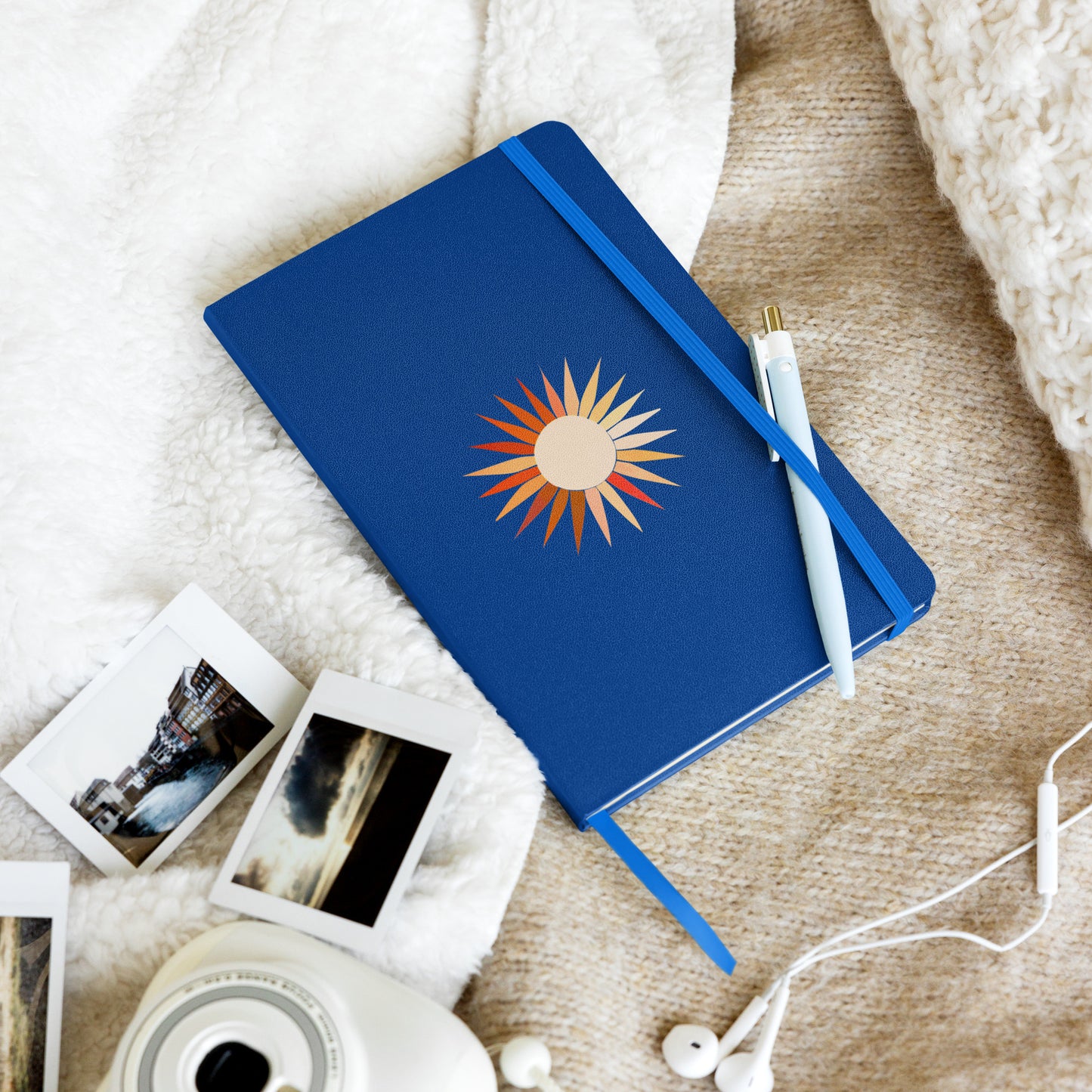 Pale Red Sun Hardcover Notebook