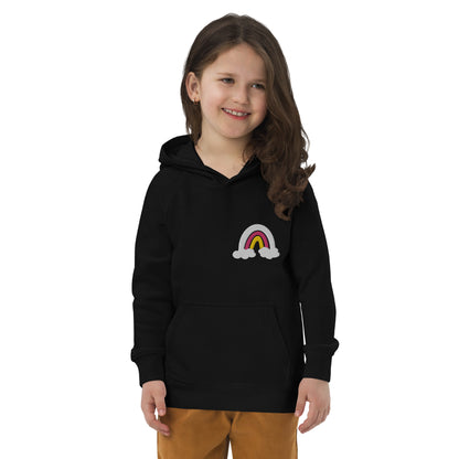 White Rainbow Kid's Hoodie