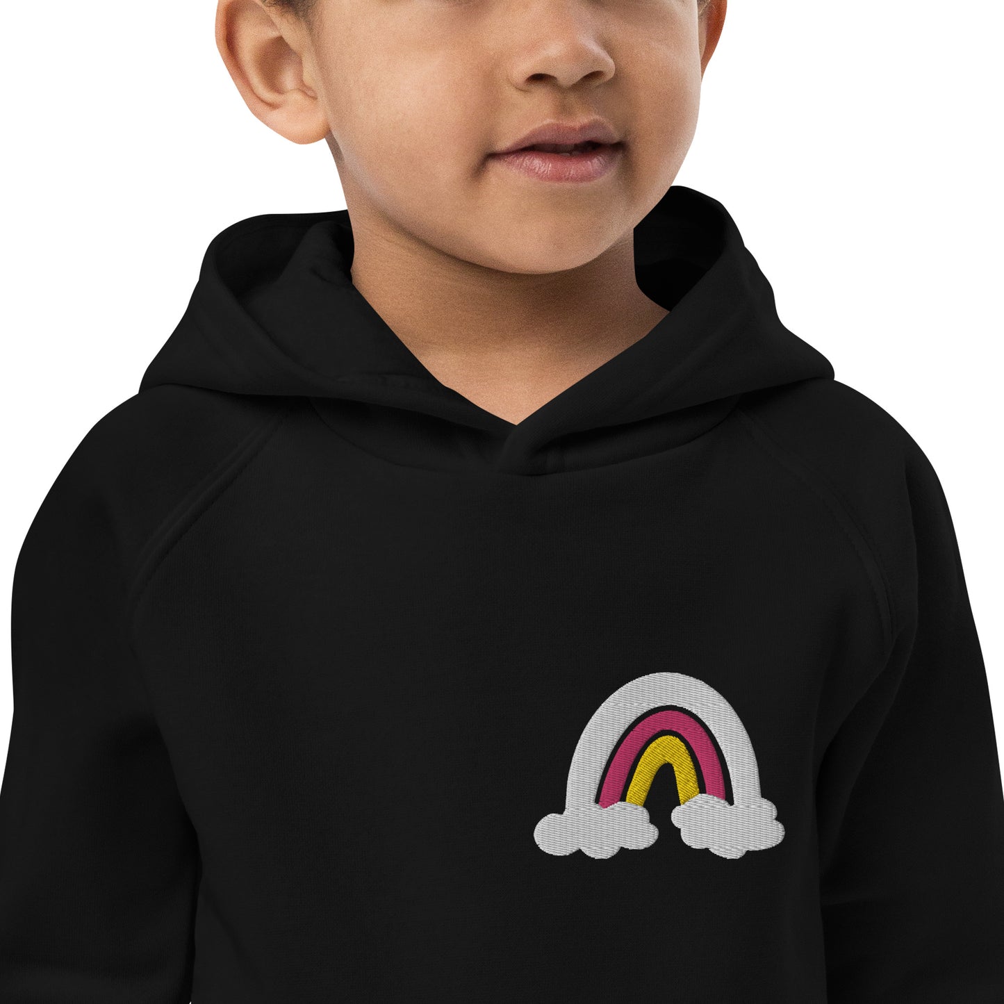 White Rainbow Kid's Eco Hoodie