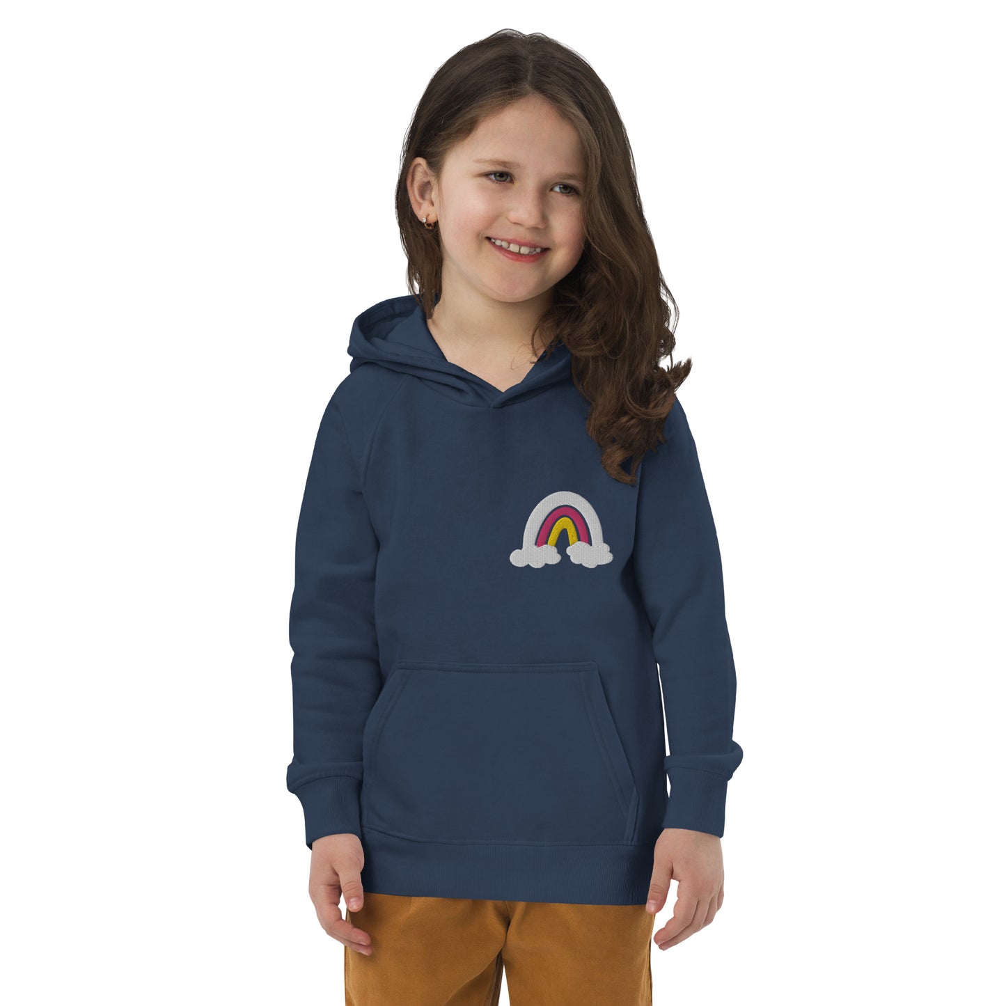 White Rainbow Kid's Eco Hoodie