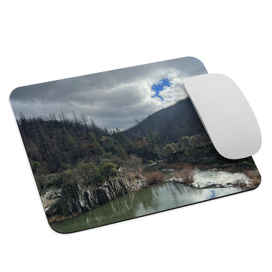 Rustling Creek Cloudy Skies Mouse Pad