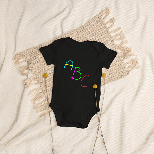 ABC Organic Cotton Infant Onsie