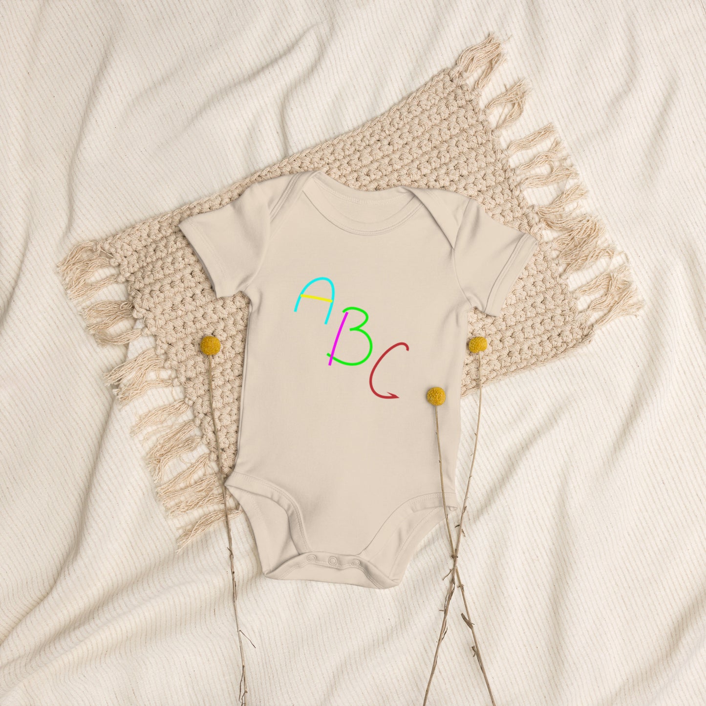 ABC Organic Cotton Infant Onsie