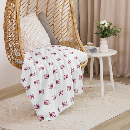 MamaBare White Sherpa blanket