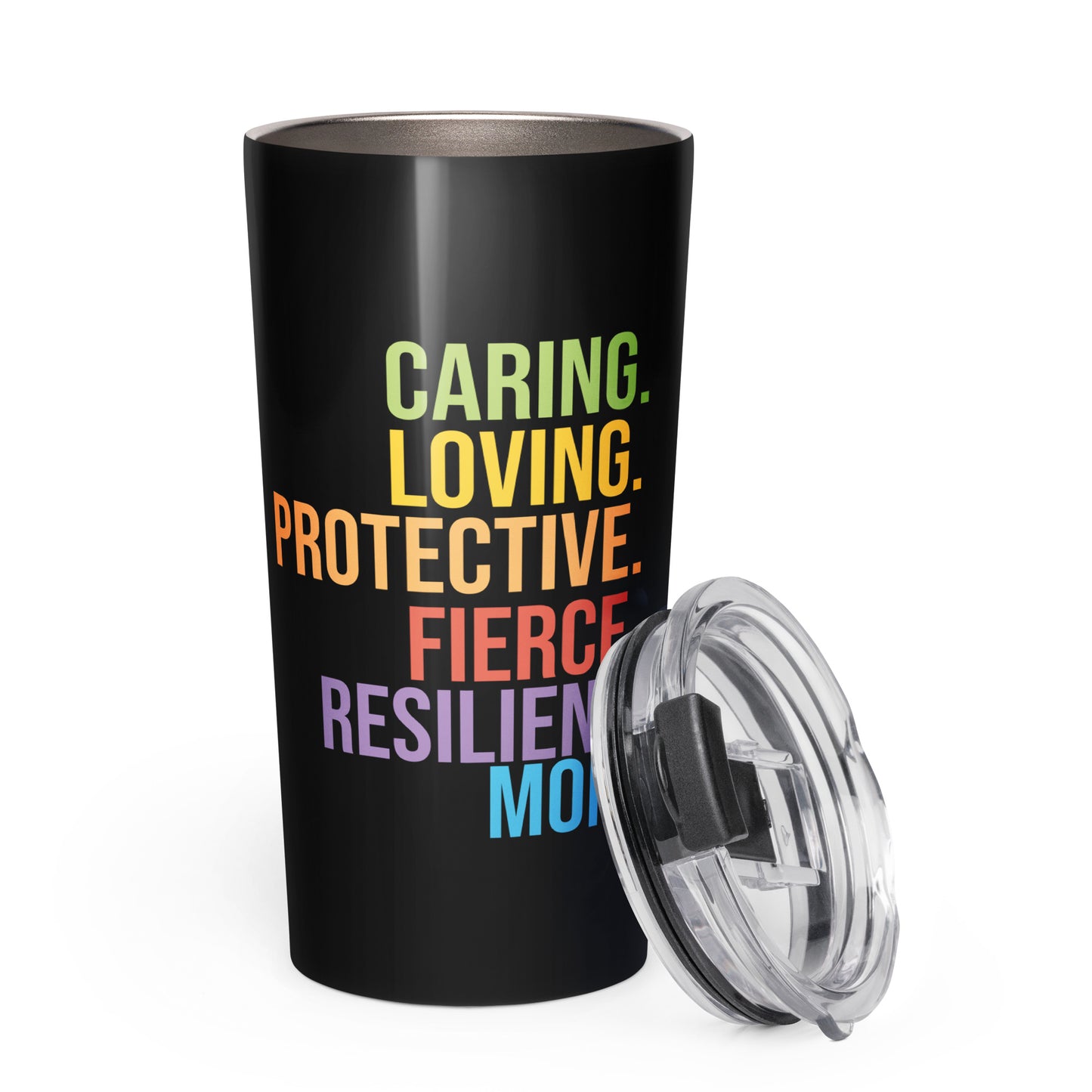 MamaBare Everything Mom Black Stainless Steel Tumbler - Image #3