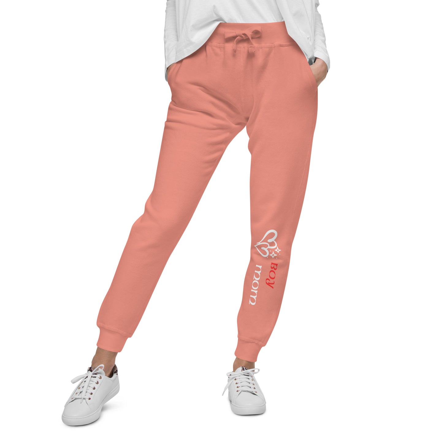 Boy Mom (Green-White) - Women's Sweatpants