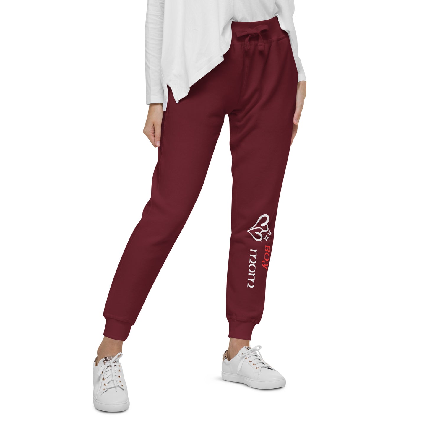 Boy Mom (Red-White) - Women's Sweatpants