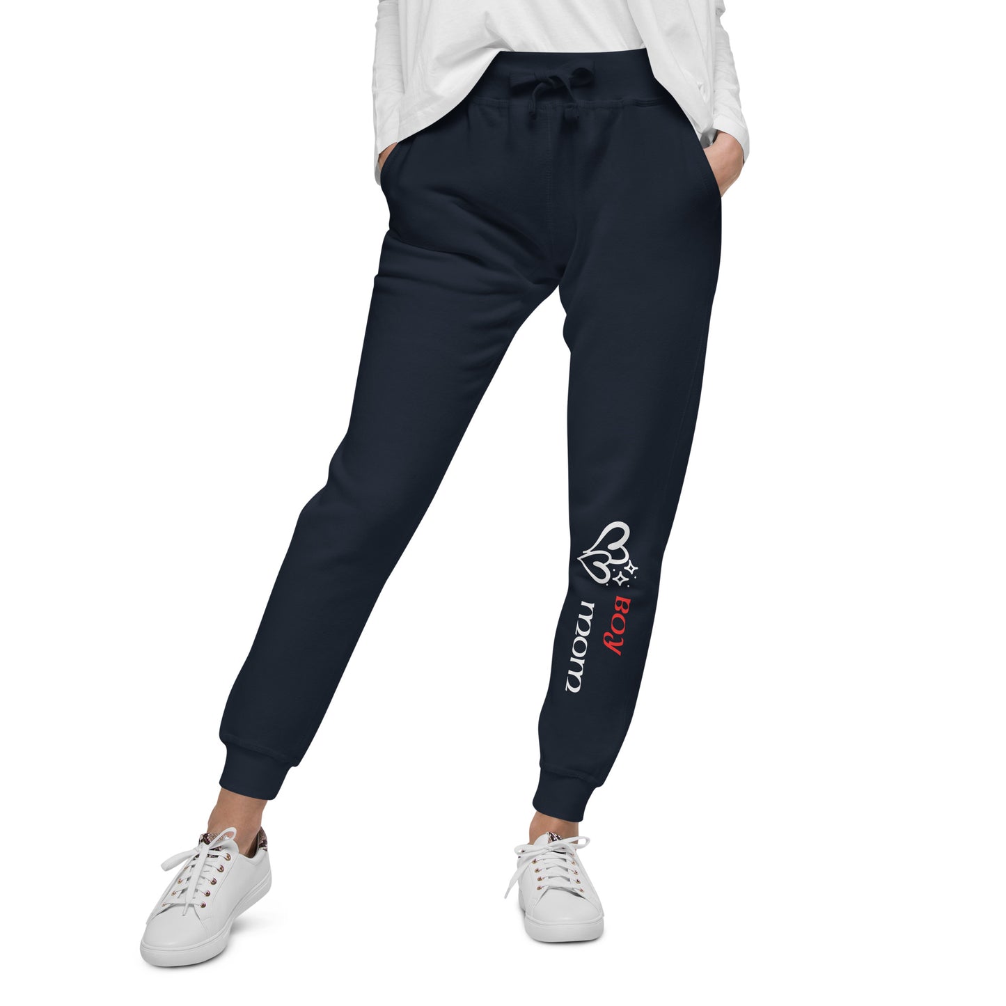 Boy Mom (Green-White) - Women's Sweatpants