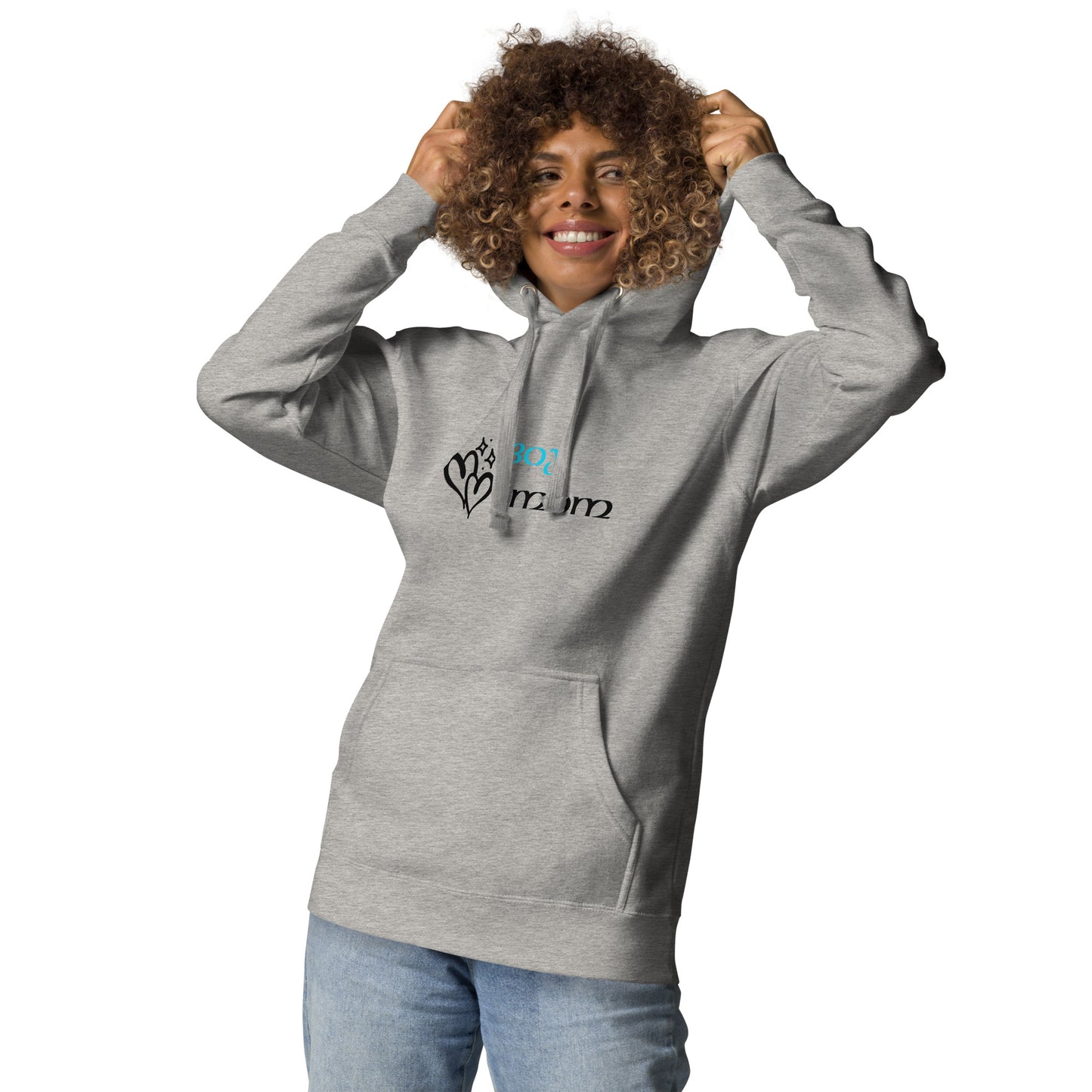 Boy Mom (Blue-Black) - Women's Sweatshirt