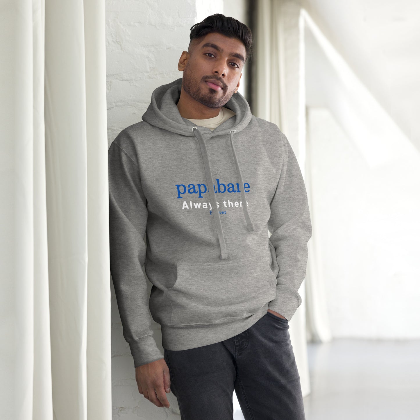 Papabare Always There Forever (Blue) Hoodie