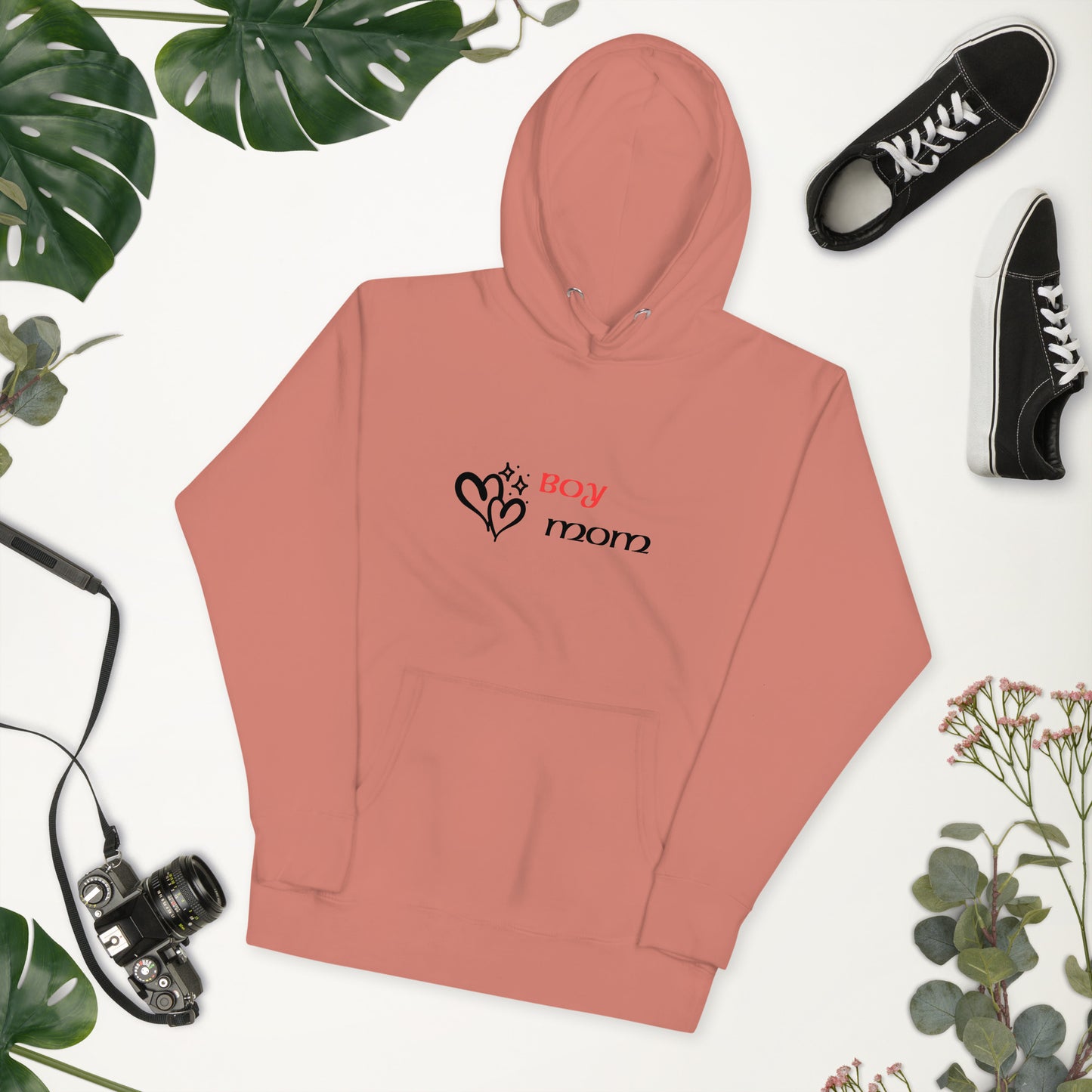 Boy Mom (Red-Black) - Women's Sweatshirt