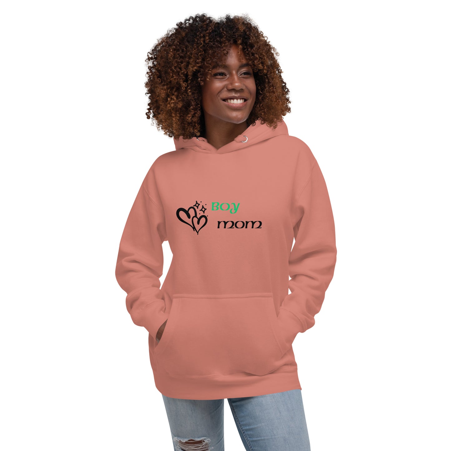 Boy Mom (Green-Black) - Women's Sweatshirt