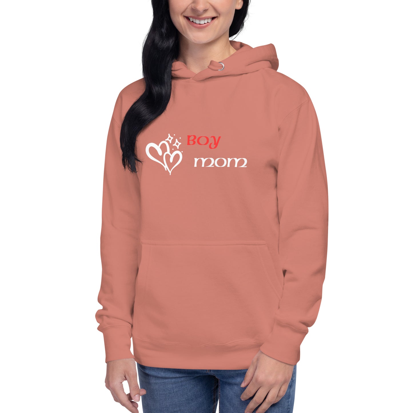 Boy Mom (Red-White) - Women's Sweatshirt