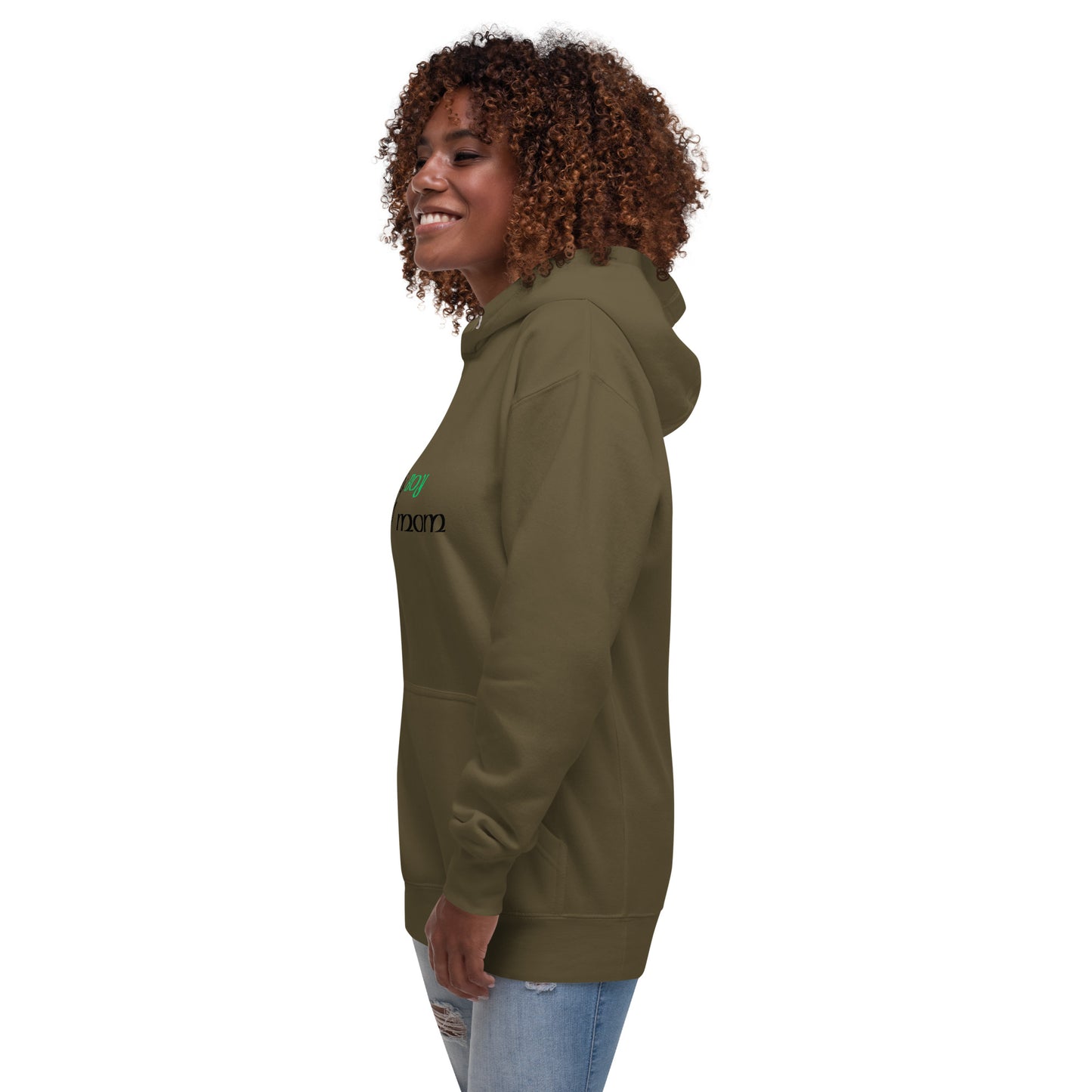 Boy Mom (Green-Black) - Women's Sweatshirt