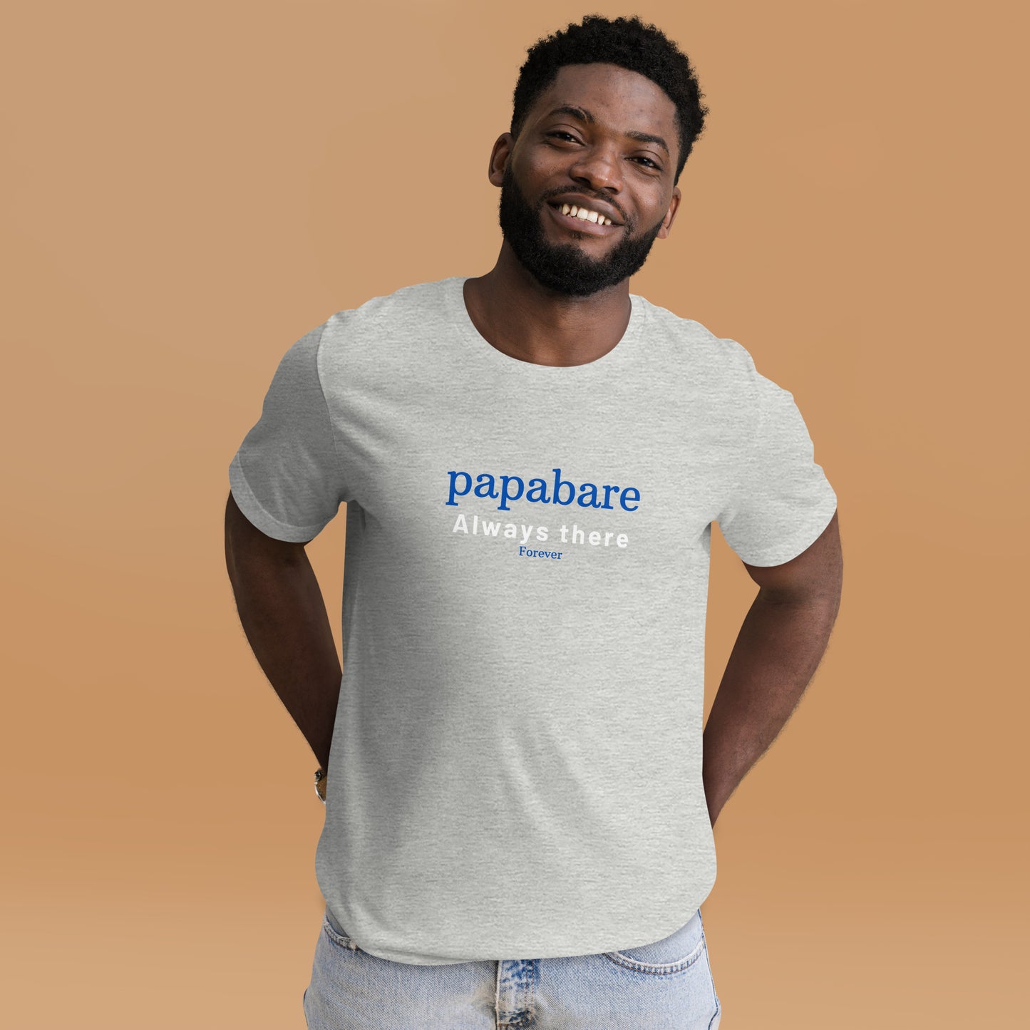 Papabare Always There Forever (Blue) T-shirt