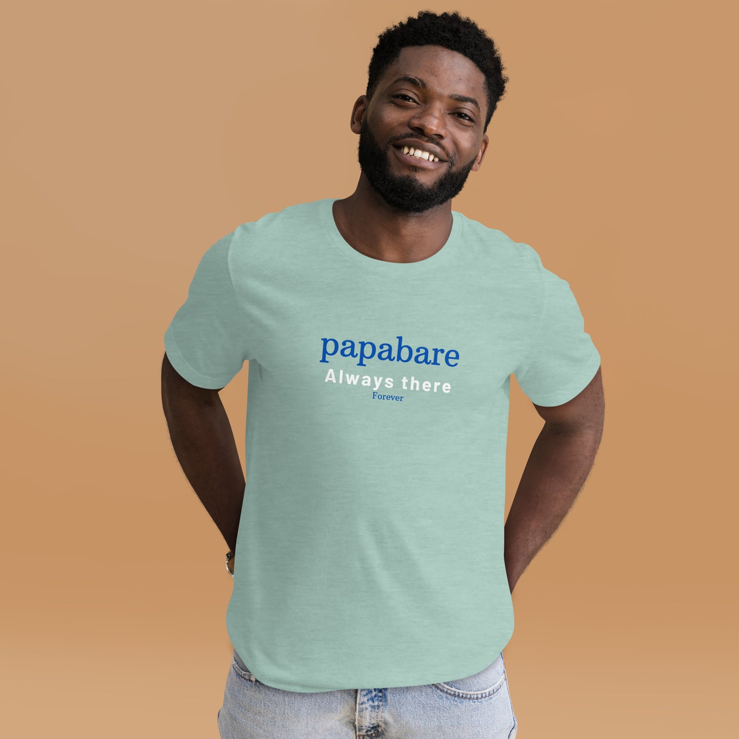 Papabare Always There Forever (Blue) T-shirt