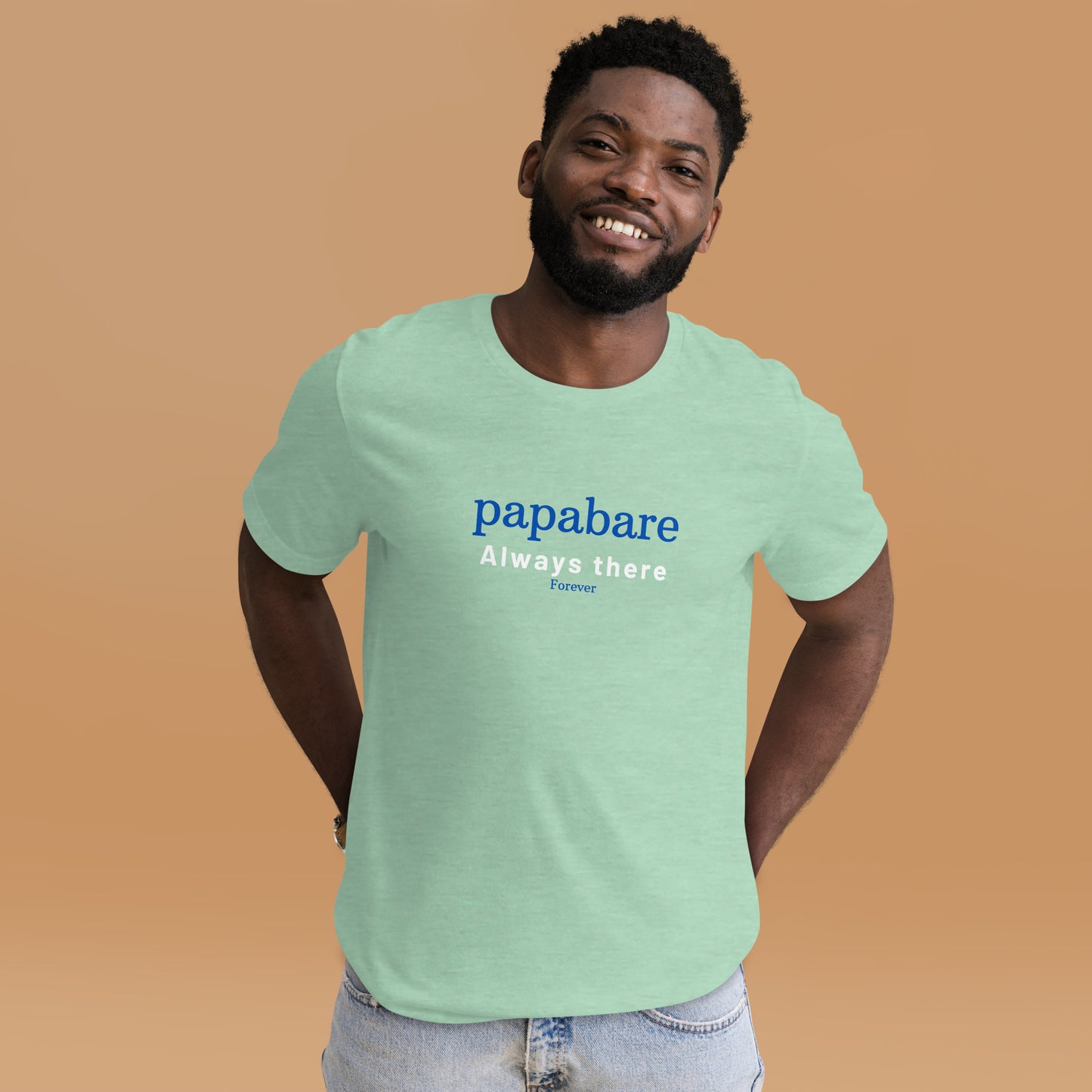 Papabare Always There Forever (Blue) T-shirt