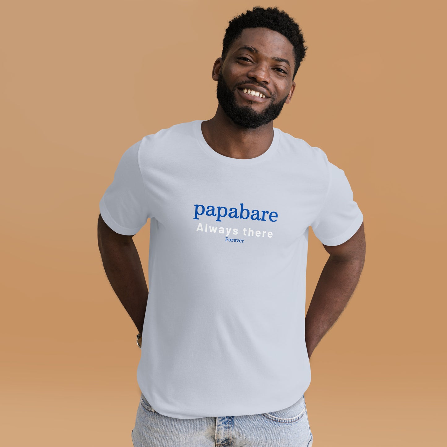 Papabare Always There Forever (Blue) T-shirt