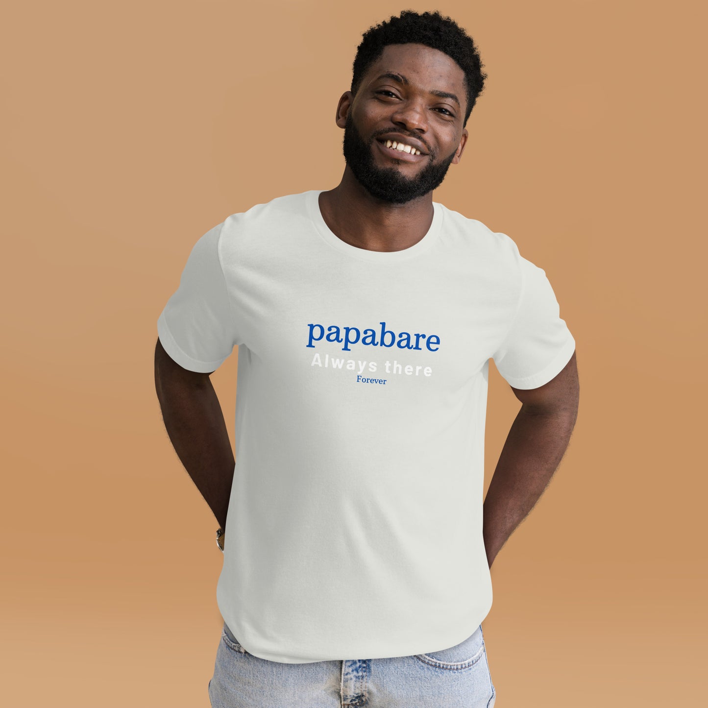 Papabare Always There Forever (Blue) T-shirt