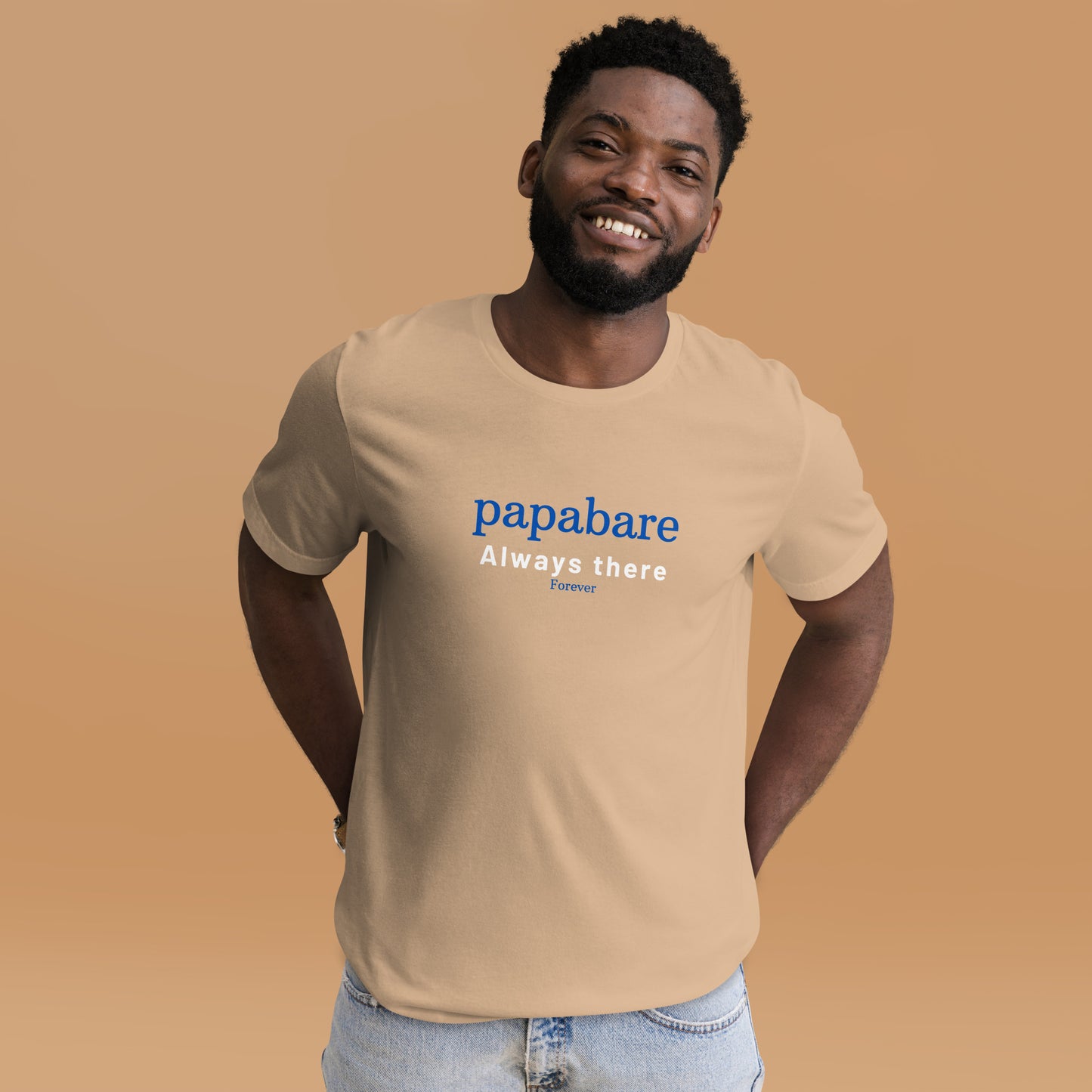 Papabare Always There Forever (Blue) T-shirt