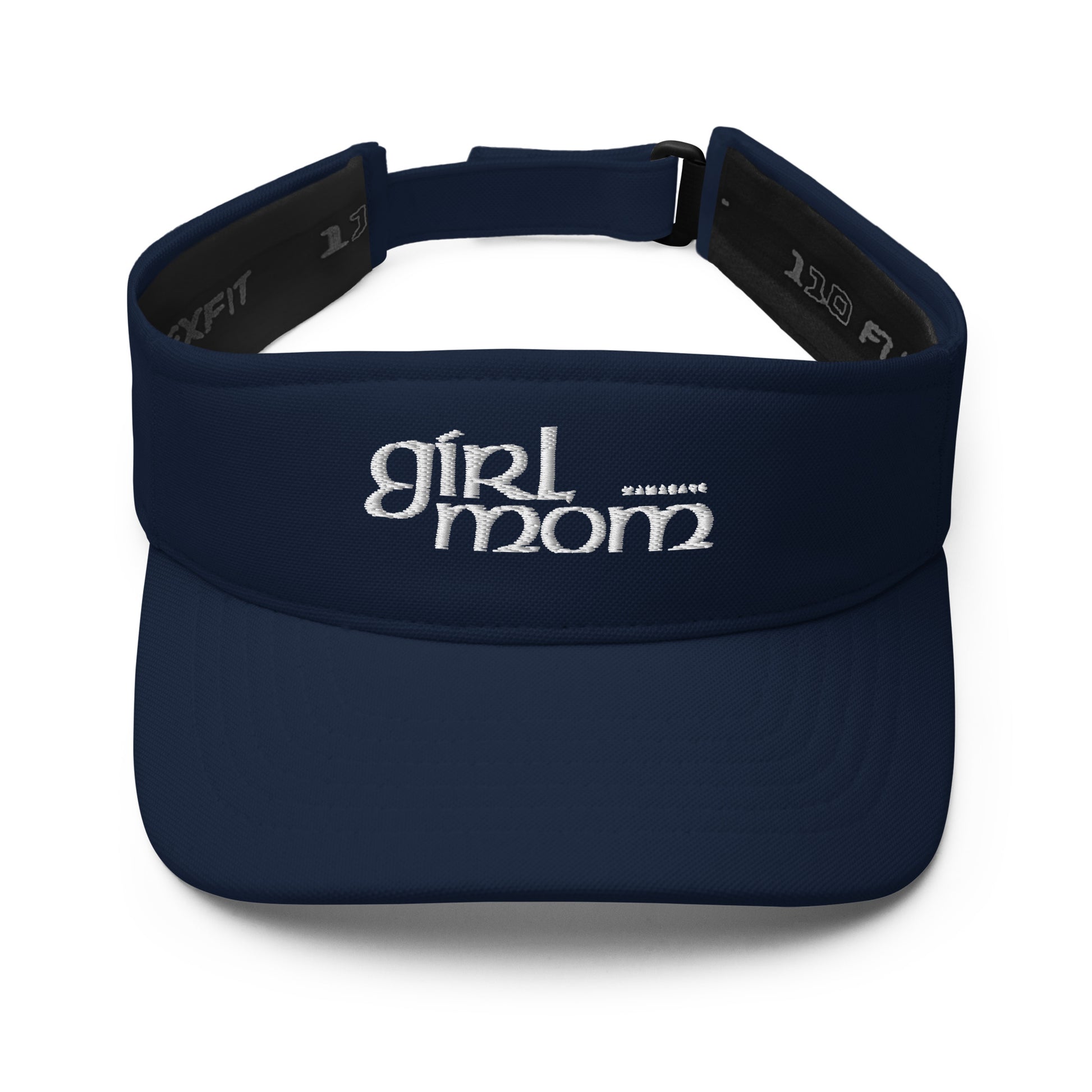 MamaBare Girl Mom (White) Visor - Image #4