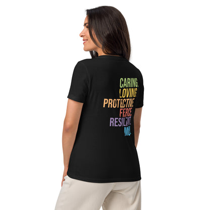 MamaBare Everything Mom Women’s Relaxed V-neck T-shirt - Image #2